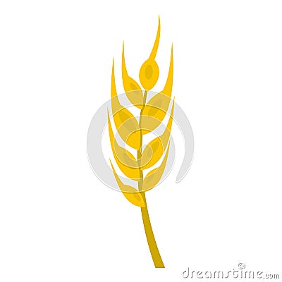 Barley spike icon isolated Vector Illustration