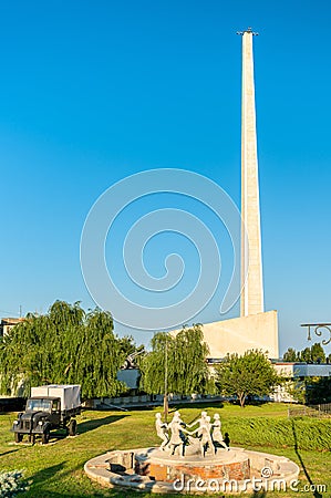 Barmaley Fountain and Memorial Bayonet at the The Battle of Stalingrad Museum in Volgograd, Russia Editorial Stock Photo
