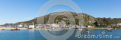 Barmouth Wales Gwynedd panoramic view Stock Photo