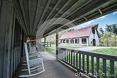 Barn at the Biltmore Estates Editorial Stock Photo