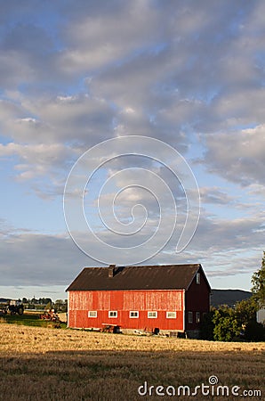 Barn at Frosta, Norway Stock Photo