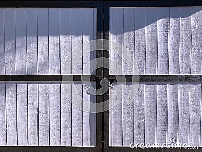 barn garage storage shed doors farm door building entrance painted vintage retro Stock Photo