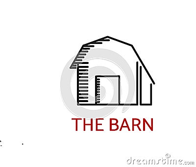 The barn simple logo image Stock Photo