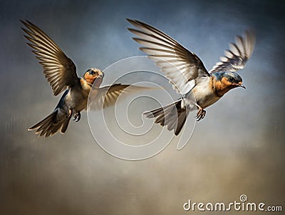 Barn swallow Cartoon Illustration