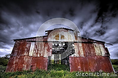 Barn of Yesterday Stock Photo