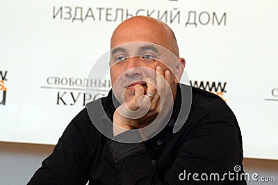 Russian politician, writer, philologist, publicist Zakhar Prilepin Editorial Stock Photo