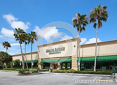 Barnes & Noble Bestseller store front in Florida Editorial Stock Photo