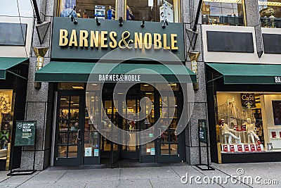 Barnes & Noble store in New York City, USA Editorial Stock Photo