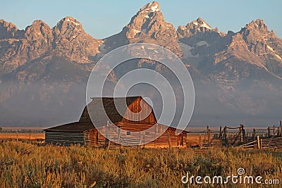 Barns of the Grand Tetons Stock Photo