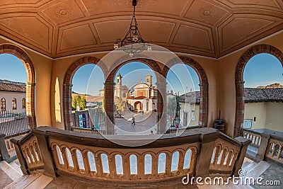 Barolo, Cuneo, Italy Piazza Falletti with the parish church of San Donato Editorial Stock Photo