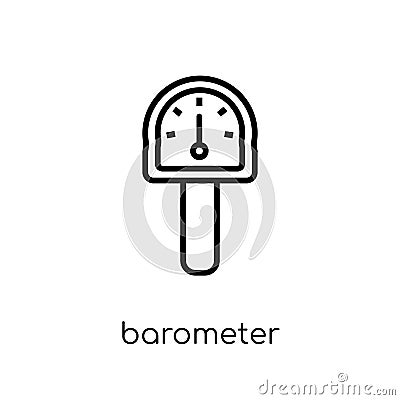 Barometer icon. Trendy modern flat linear vector Barometer icon Vector Illustration