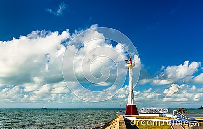 Baron Bliss Lighthouse in Belize City Stock Photo