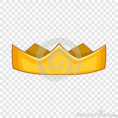 Baron crown icon, cartoon style Vector Illustration