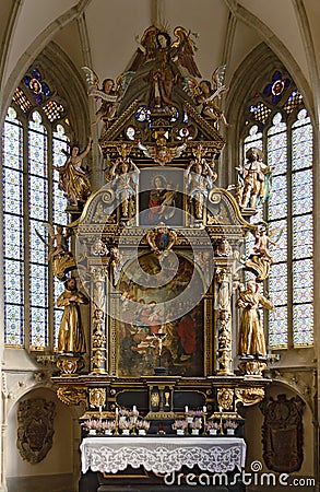 Baroque altar Editorial Stock Photo