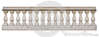 Baroque balustrade Stock Photo