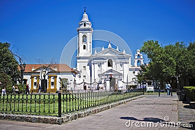 Baroque Basilica Nuestra Senhora del Pilar Editorial Stock Photo