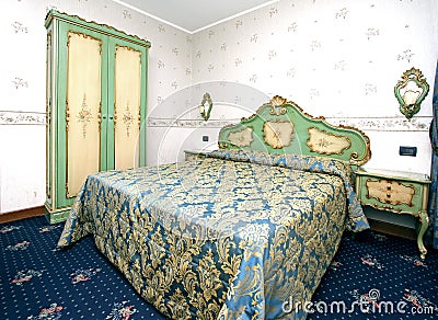 Baroque bedroom Stock Photo