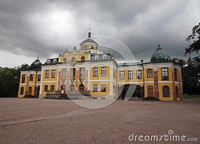 Belvedere Castle in Weimar - Museum and Park with Rococo Labyrinth ,Germany Stock Photo