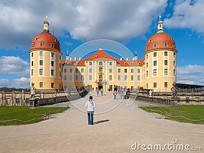 Baroque castle of Moritzburg in Germany Editorial Stock Photo