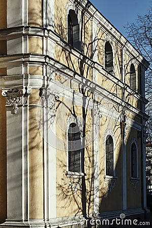 Baroque chapel built onto the Gothic nave of the church Stock Photo