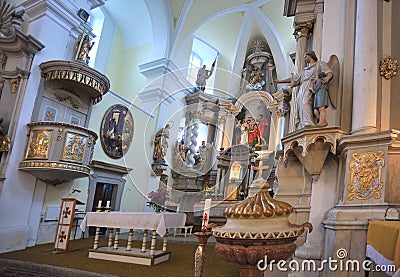 Baroque church Stock Photo