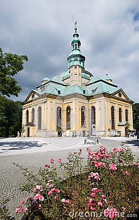 Church in the Jelenia Gora, Poland Editorial Stock Photo