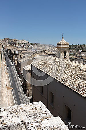 Baroque city of noto, overall view Stock Photo