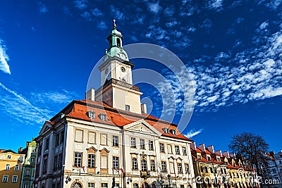A baroque-classicistic historic town hall Stock Photo