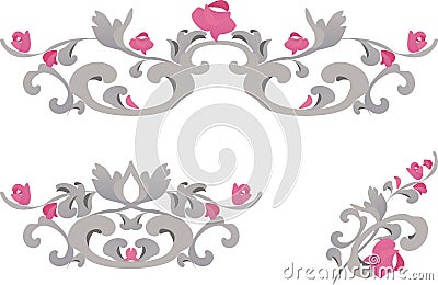 Baroque elements Stock Photo