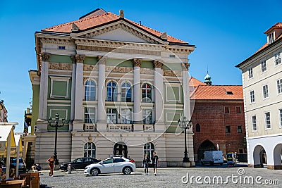Baroque Estates Theater, Old Town, Prague, Czech Republic Editorial Stock Photo