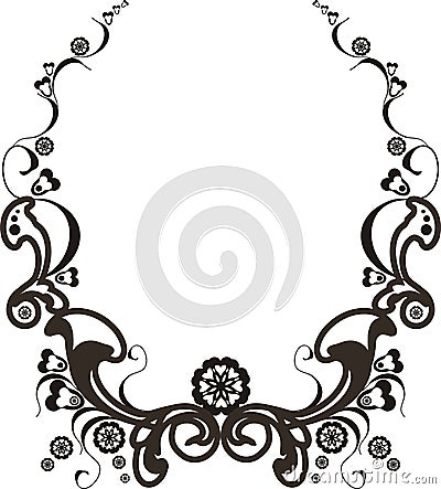 Baroque frame Stock Photo