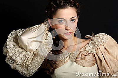 Baroque lady Stock Photo