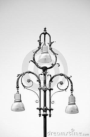 Baroque Lamp Post Stock Photo