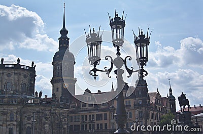 Historic centre Dresden Stock Photo