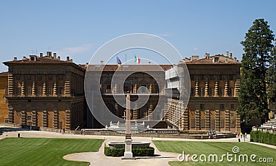 Baroque Palace - Palazzo Pitti Stock Photo