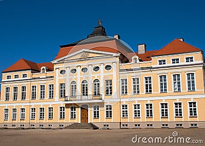 Baroque palace (Rogalin, Poland) Stock Photo