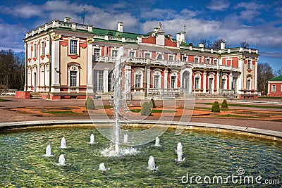 Baroque style castle in Kadriorg Tallinn Stock Photo