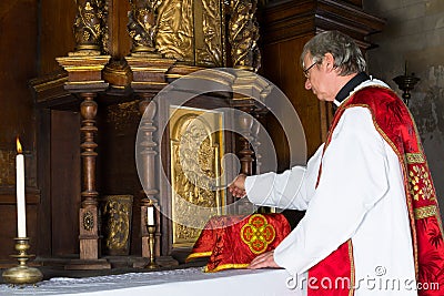 Baroque tabernacle Stock Photo