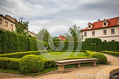 Baroque Wallenstein Garden in Prague Editorial Stock Photo