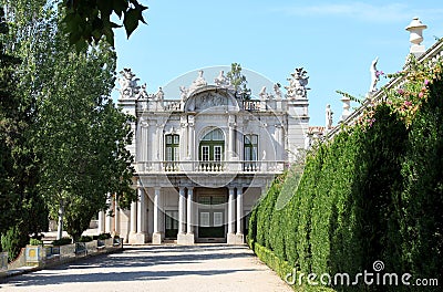 Baroque wing of Queluz National Palace, Portugal Editorial Stock Photo