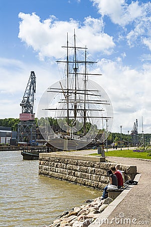 Barque Sigyn Turku Finland Editorial Stock Photo