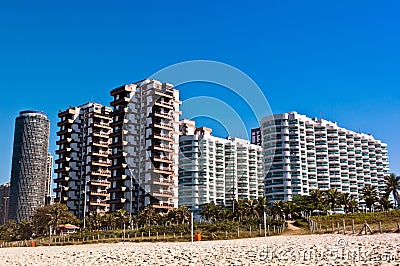 Barra da Tijuca Beach in Rio de Janeiro Stock Photo