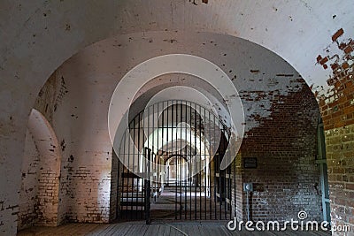 Barracks at Fort Pulaski Stock Photo