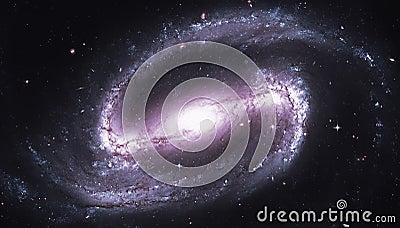 Barred spiral galaxy in the constellation Eridanus. NGC 1300. Elements of this image furnished by NASA Stock Photo