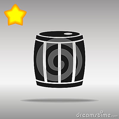 Barrel black Icon button logo symbol Vector Illustration