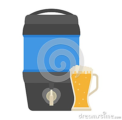 Barrel capacity tanks vector Vector Illustration