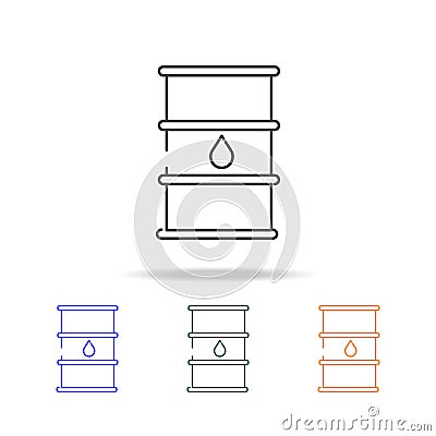 barrel oil icons. Element of ecology for mobile concept and web apps. Thin line icon for website design and development, app deve Stock Photo