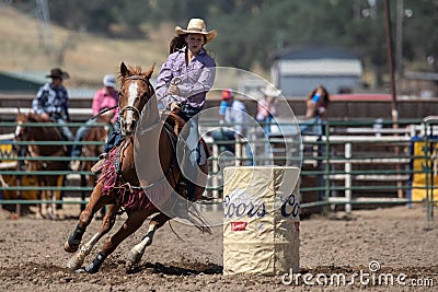 Barrel Racer Editorial Stock Photo