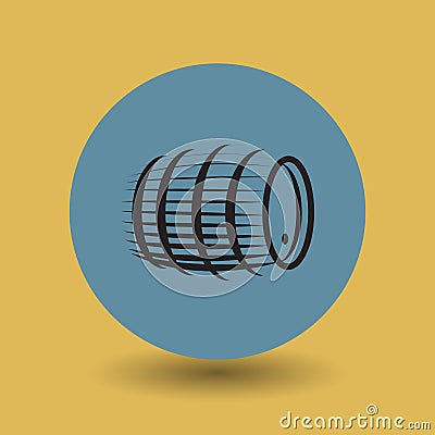 Barrel symbol or sign Vector Illustration