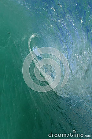 Barreling wave Stock Photo